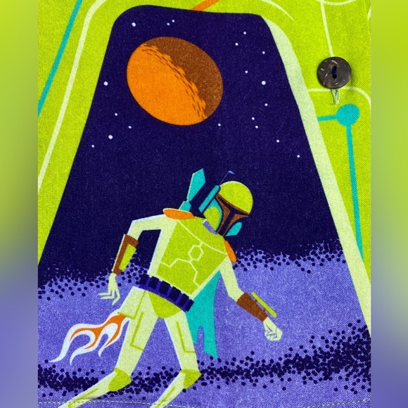 Disney Star Wars SHAG Geeki Tiki Button Up Aloha Shirt Size S Special Edition - Picture 6 of 15